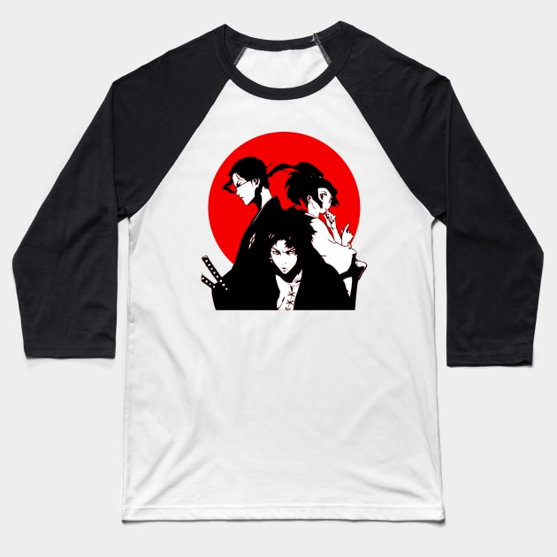 Samurai Champloo Mugen Jin and Fuu Baseball T-Shirt by OtakuPapercraft